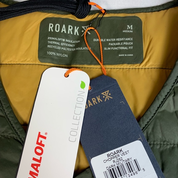 NWT Roark Chopper Vest Mens Dark Military - Picture 4 of 13